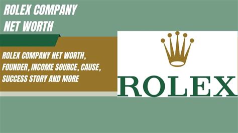 rolex company net worth.